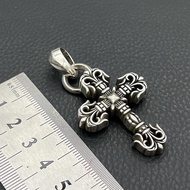 ≮224≯Chrome Hearts Silver Necklace Grade 925 Cross Pendant Heart-shaped chrome retro-style Collect 1