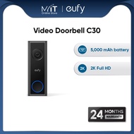 eufy Video Doorbell C30 | 2K HD Video Doorbell | AI Human Detection | Two-Way Audio | No Monthly Fee