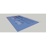 CUSTOM ACRYLIC AQUARIUM COVER 60X35 CM + ADHESIVE 27X30 CM