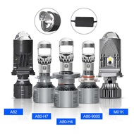 A80 A82 M01K Car LED Headlight H4 H7 Small Lens Distance Near Integrated Car Motorcycle Universal