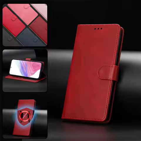 Case For VIVO V50 V40 V30 V30E V29 V29E V27 V27E Pro SE Lite 5G T3 T3X X100S Minimalist Leather Plai