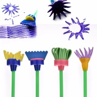 、‘】【【 Set Of 4Pcs Portable Handheld Sponge Brush Set For Creative Painting Sponge Brush Set For DIY Drawing Handcraft Decorati
