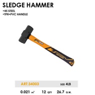 DINGQI Stone Hammer Sledge Hammer 4LB 34003