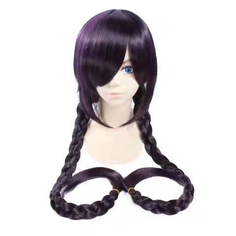 Synthetic Animet Hair Cosplay Toko Fukawa/Genocider Syo Wig Heat Resistant Synthetic Hair Wigs Long 
