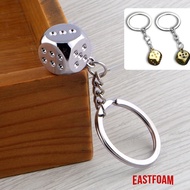 GANTUNGAN Dice Keychain Dice Keychain/ Six-Sided Dice Keychain Alloy Material for Gift Souvenirs