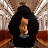 hoodie set hoodie man hoodie oversized American Street Wear Bear Hooded Sweatshirt Men ins Trendy To