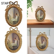 [STARTIST] Oval Photo Frame 10x6.9inch Home Decoration Tabletop Display and Wall Hanging Retro Style