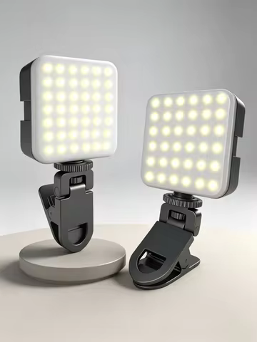 LED Clip Light, Portable Photography Fill Light for Smartphone, Laptop, Ideal for Selfie, Live Strea