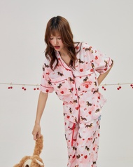 ชุดนอนกางเกงขายาว Cuddly Dreams - Love Me Love My Dog