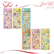 Pokemon Marshmallow Puffy Sticker Snorlax Eevee Ditto Squirtle Korea