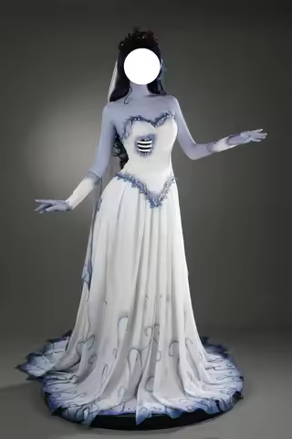 Corpse Bride Cosplay Costume Victor Emily Wedding Dress Halloween Carnival Party Clothing