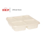 SKP Ecovue Biodegradable Disposable 5 Compartment Container Set With Lid
