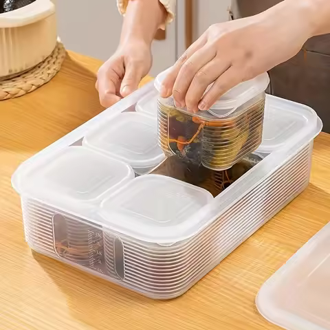 7pcs/set Frozen Soup Box Refrigeration-specific Food Packaging Box Chicken Soup Preservation Box Foo