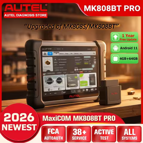2026 Autel MK808BT PRO Scanner OBD2 Code Readers & Scan Tools Bi-Directional Control, 38+ Services A