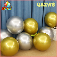 QAZWS ลูกโป่งฮีเลียมสีทองลูกโป่งยางโครเมี่ยมโลหะ50ชิ้น18นิ้วของตกแต่งงานปาร์ตี้วันเกิดงานแต่งงานงานว