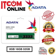 ADATA 8GB 16GB 32GB DDR4 DDR5 3200MHZ 5600MHZ DESKTOP RAM