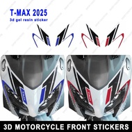 For Yamaha Tmax  T MAX 2025 Motorcycle 3D Gel Sticker Front Beakg Protector Decals