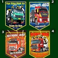 Howo Sitrak, A7, Sitrak 440 Truck Graphics Flags, Tiger Ben new models 2024, souvenir flags
