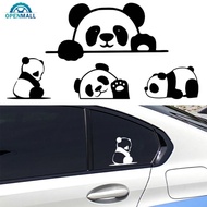 OPENMALL ATV Creative Peeking Panda Car Stickers Decal Vinyl Cute Occlusion Scratch Refrigerator Air Conditioner Reflective Sticker Car Accessories J5N8