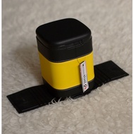 Synthetic Leather Car Dustbin - Black Yellow Car Dustbin