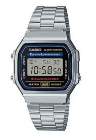 Casio Standard นาฬิกาข้อมือผู้ชาย สายสแตนเลส รุ่น A168A168WERA168WERBA168WERG (A168WER-2AA168WERB-2A
