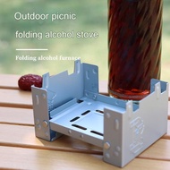 Solid Fuel Stove Outdoor Camping Hexamine Tablets Mini Camping Pocket Foldable Stove Dapur Lilin Ask