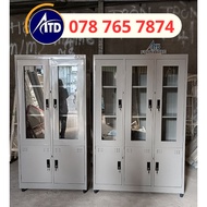 Iron Glass File Cabinet Display Documents With Cheap Lock - Iron Cabinet With Glass