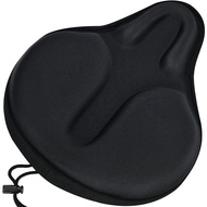 Comfortable Exercise Bike Seat Cover - C6 Large Wide Foam & Gel Padded Bicycle Saddle Cushion for Wo