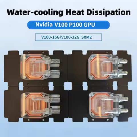 Nvidia Gpu V100 P100 A100 SXM2 GPU High-Efficiency Copper Cooler Radiator Water Cooler Block Plate W