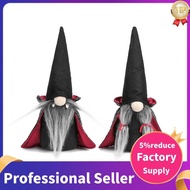 2PCS Halloween Gnome Plush Faceless Doll Handmade Swedish Gnome Decoration Tomte Doll Halloween Deco