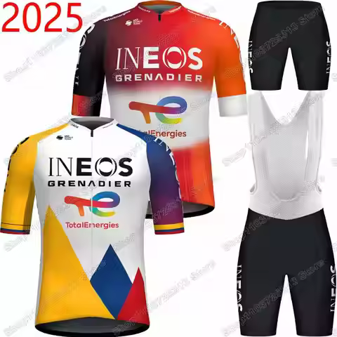 2025 INEOS Grenadiers Cycling Jersey Set Colombia Champion Men Cycling Clothing Egan Bernal Road Bik