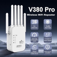 V380 PRO 1200Mbps 2.4G/5G 6 Antennas WiFi Repeater Wireless Internet Network Component wifi extender