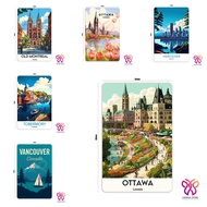 Fridge Magnet Souvenir Canada Banff OTTAWA VANCOUVER TOBERMORY