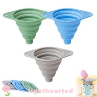 LIGHTHEARTED Kitchen Funnel Set, Collapsible Feature Foldable Silicone Funnel, Portable Multi-Purpos