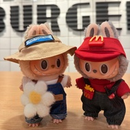 Cute Labubu doll clothes labubu 1st, 2nd, and 3rd generation McDonald's co-branded Coke outfits for 