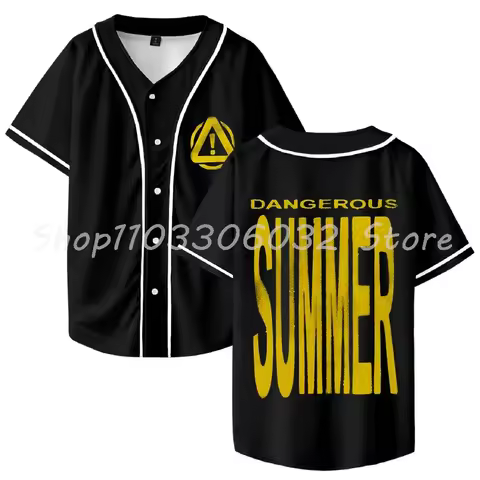 Yeat Dangerous Summer Merch Baseball Jersey Shirt V-Neck Women Men Short Sleeve Streetwear Clothes