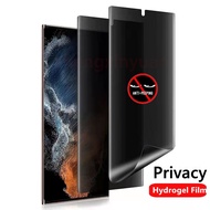 Privacy Hydrogel Film For Samsung S22 Ultra S22Plus S21 Ultra Note20 Note 20Ultra Anti Peep Screen Soft Protective Film