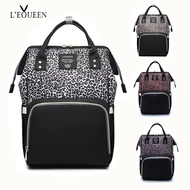 ☊Lequeen Diaper Bag Leopard Nappy Bag Baby Care Outdoor Stroller Organizer Bag Travel Maternity Patc