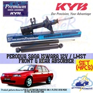 PROTON SAGA ISWARA 12V / LMST KAYABA (KYB) PREMIUM OIL SHOCK ABSORBER (FRONT 2PCS + REAR 2PCS = SET 