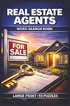 Real Estate Agents Word Search Book: Large Print Puzzle Collection with 55 Puzzles and 1100 Unique W