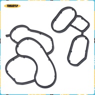 [tdraoylp] ABS Rubber Oil Filter Housing Seal Gasket Kit High Performance for BMW E46 E61 E81 E87 E9