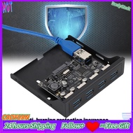 caoyuanstore ASHATA USB Front Panel PCI-E to 4xUSB3.0 for Chip Floppy Bay Adapter Expansion Riser Ca