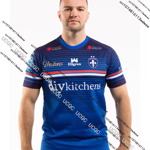 2026 England New Wakefield Trinity Rugby Sports Jersey UK Mens British Rugby Casual Quick drying Tra