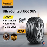 Continental UltraContact UC6 SUV R20 245/50 235/55 255/55 275/50 285/50 265/45 275/45 285/45 265/50 (with installation)