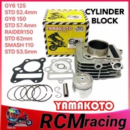 Cylinder block Yamakoto brand for GY6 125 52.4mm GY6 150 57.4mm RAIDER150 STD 62mm SMASH 110 53.5MM
