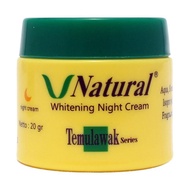 Temulawak V Natural Night Cream Original 20 Grams / Temulawak Night Cream V Natural BPOM Official
