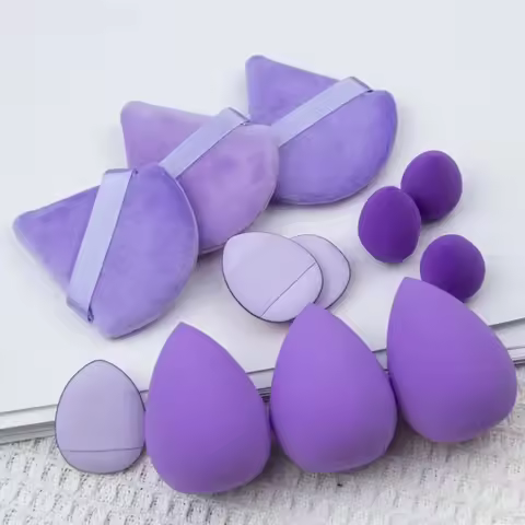 12PCS Makeup Sponge Blender Beauty Egg Soft Cosmetic Puff Foundation Sponges Powder Puff Women Makeu