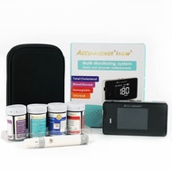 ACCUANSWER Glucose Meter Cholesterol Uric Acid&Hemoglobin Blood Glucose replace Test strips kit for 