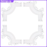 4 Pcs inside Ceiling Molding Corner Retro Wall Indoor Wainscoting kevvga