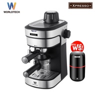 Worldtech Xpresso เครื่องชงกาแฟกึ่งอัตโนมัติ รุ่น WT-CM8_SIL เครื่องชงกาแฟสด กาแฟเอสเปรสโซ่ Coffee Machine เครื่องทำกาแฟ Espresso Machine ปรับความเข้มข้นของกาแฟ เครื่องชงกาแฟ WT-CM8 One